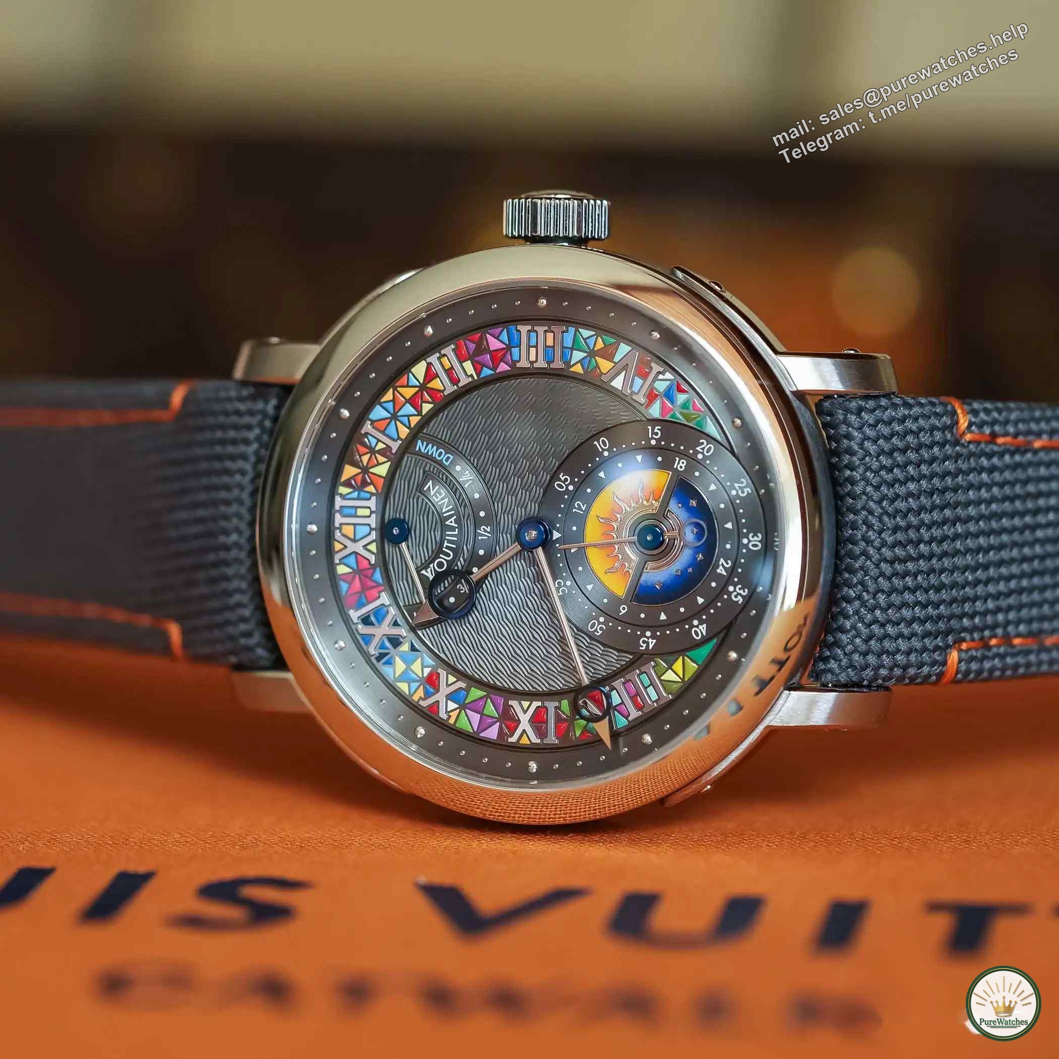 Top watchmaking craftsmanship! The LV and Kari collaboration GMT watch is on sale in limited edition, come and take a look!