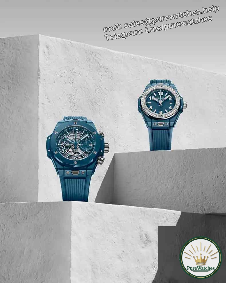 Grayish blue + mint green! Hublot’s new couple’s watch pair creates spring wrist fashion