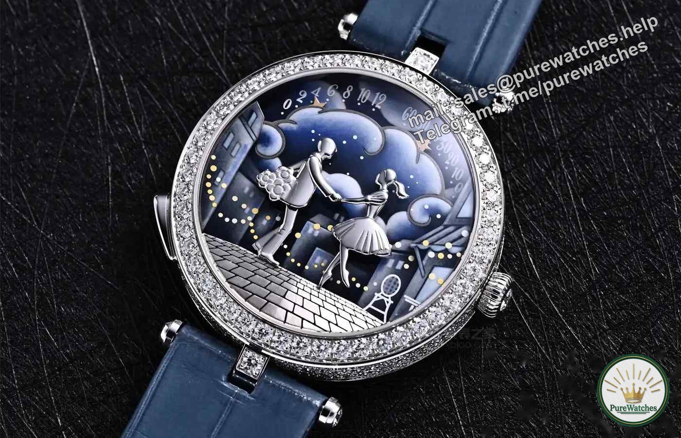 Brilliant diamonds + handmade enamel, Van Cleef & Arpels’ new watch is the best Valentine’s Day gift!