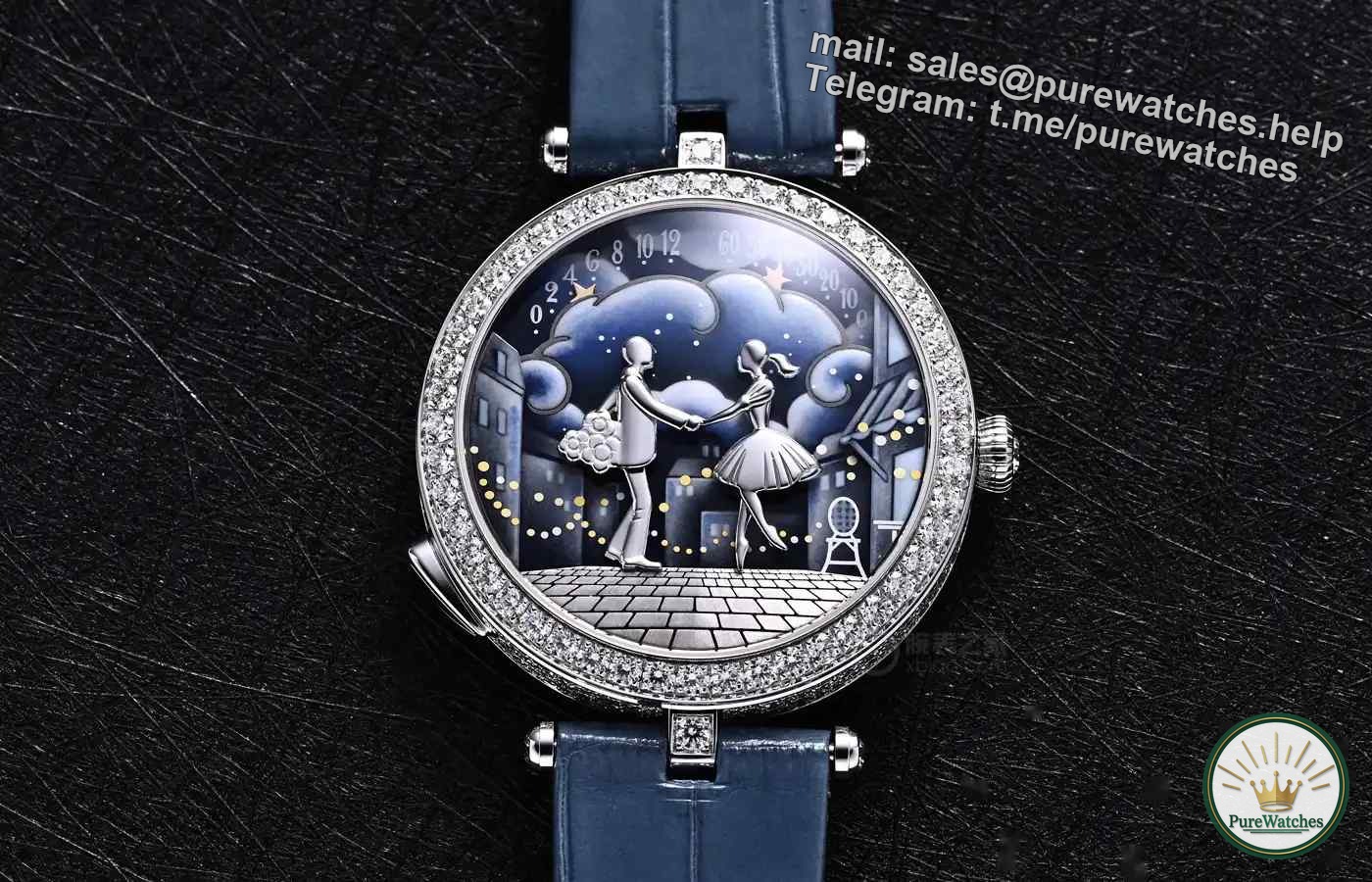 Brilliant diamonds + handmade enamel, Van Cleef & Arpels’ new watch is the best Valentine’s Day gift!