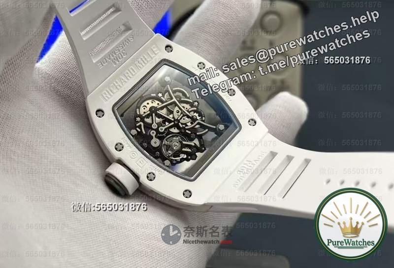 Is there a big difference compared to the genuine product? Analysis of the advantages and disadvantages of ZF factory RM-055 white ceramic V3 replica watch!