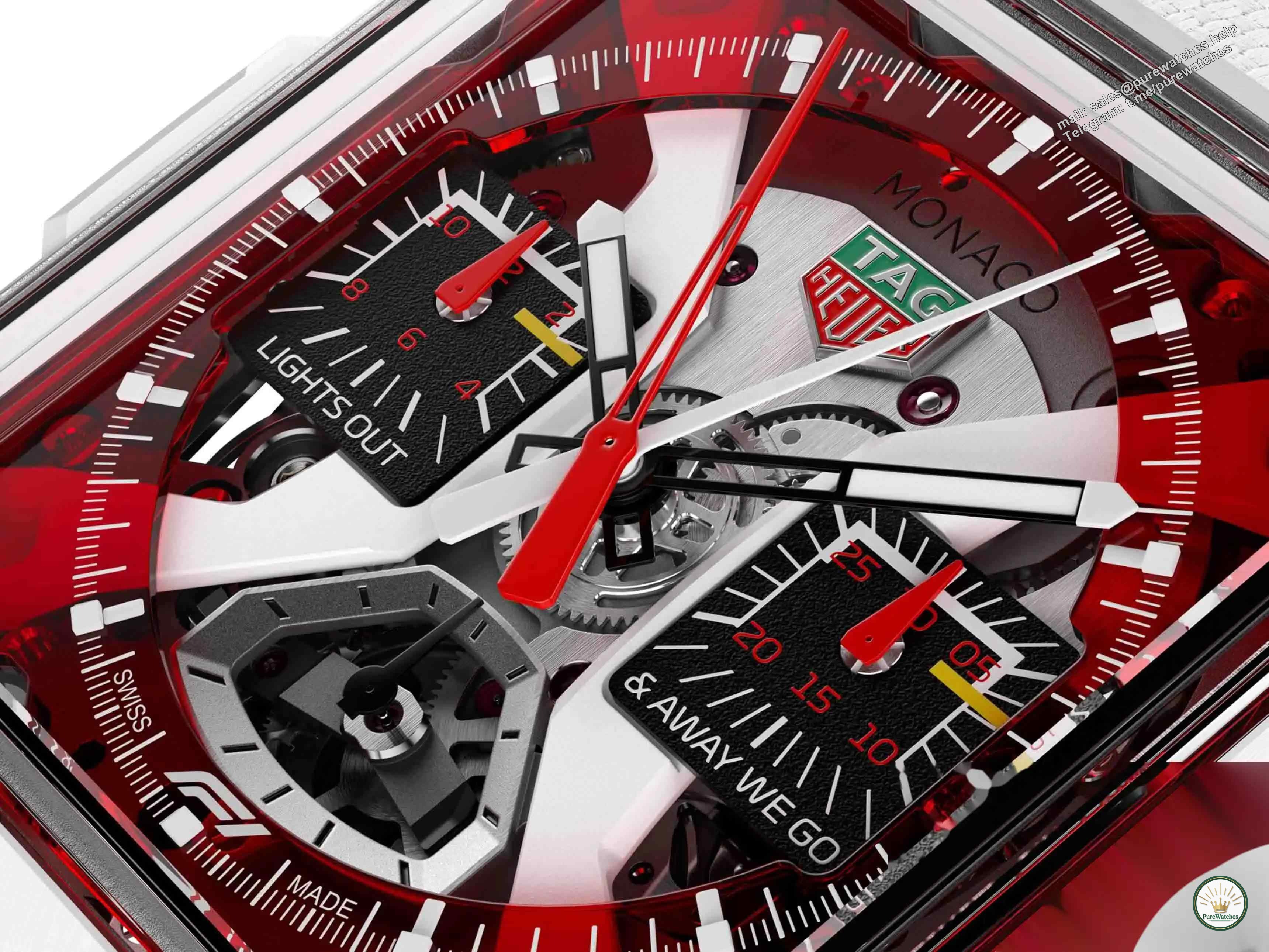 Red and white color + ceramic case, why is TAG Heuer’s new Monaco watch so eye-catching?