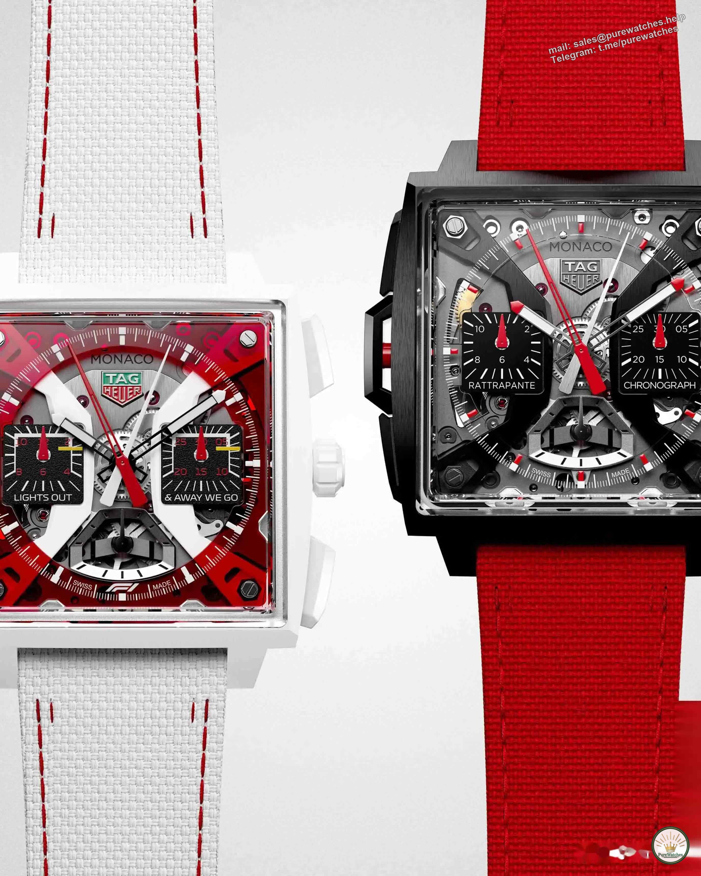 Red and white color + ceramic case, why is TAG Heuer’s new Monaco watch so eye-catching?