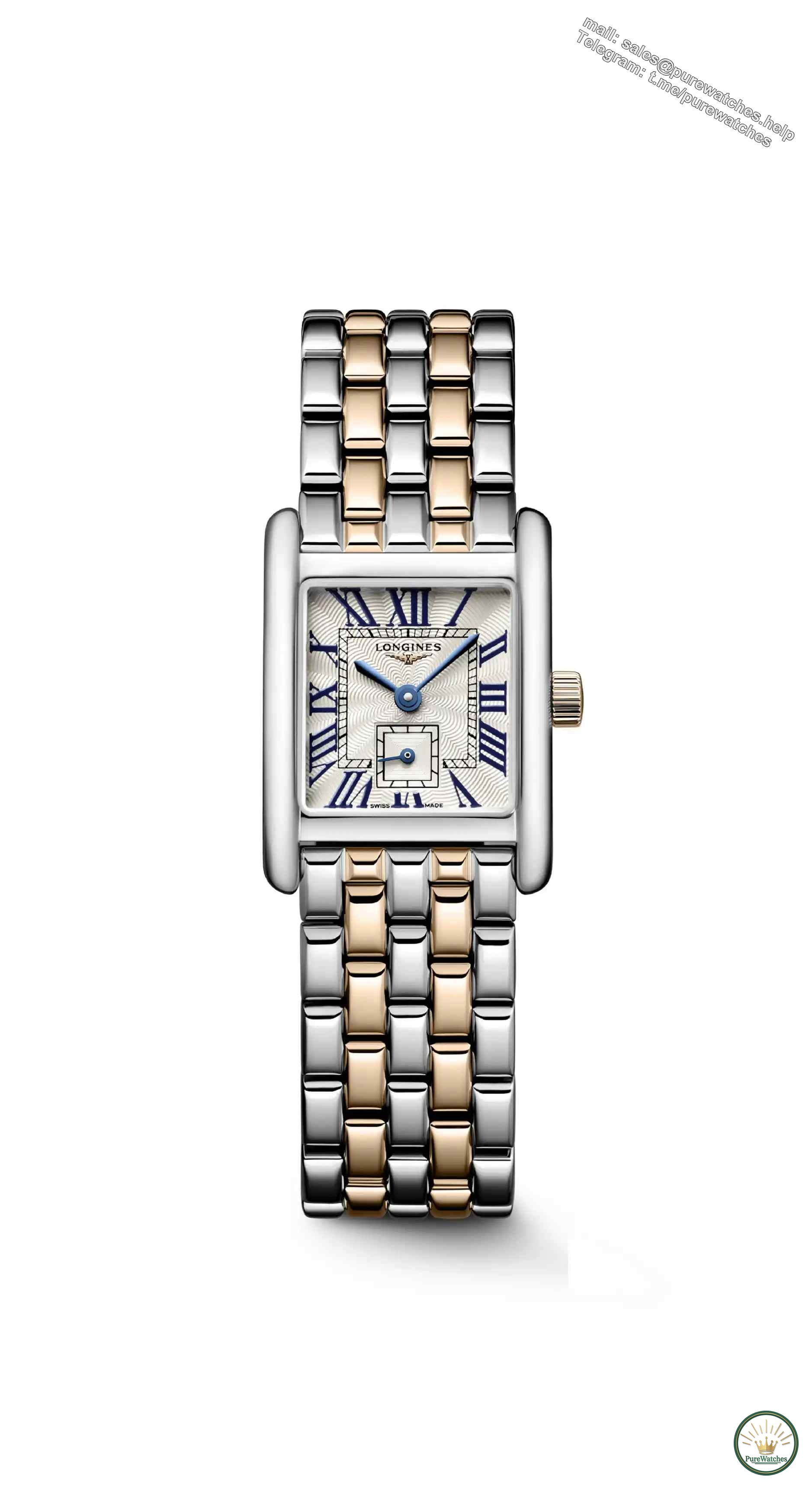 Two-tone aesthetics + diamond-encrusted design, why is the Longines Mini Datro Wiener watch so elegant?