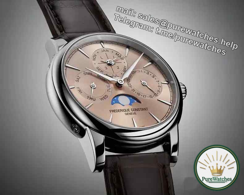 Three-day power reserve + perpetual calendar function, why is the Frederique Constant Salmon Plate watch so valuable?