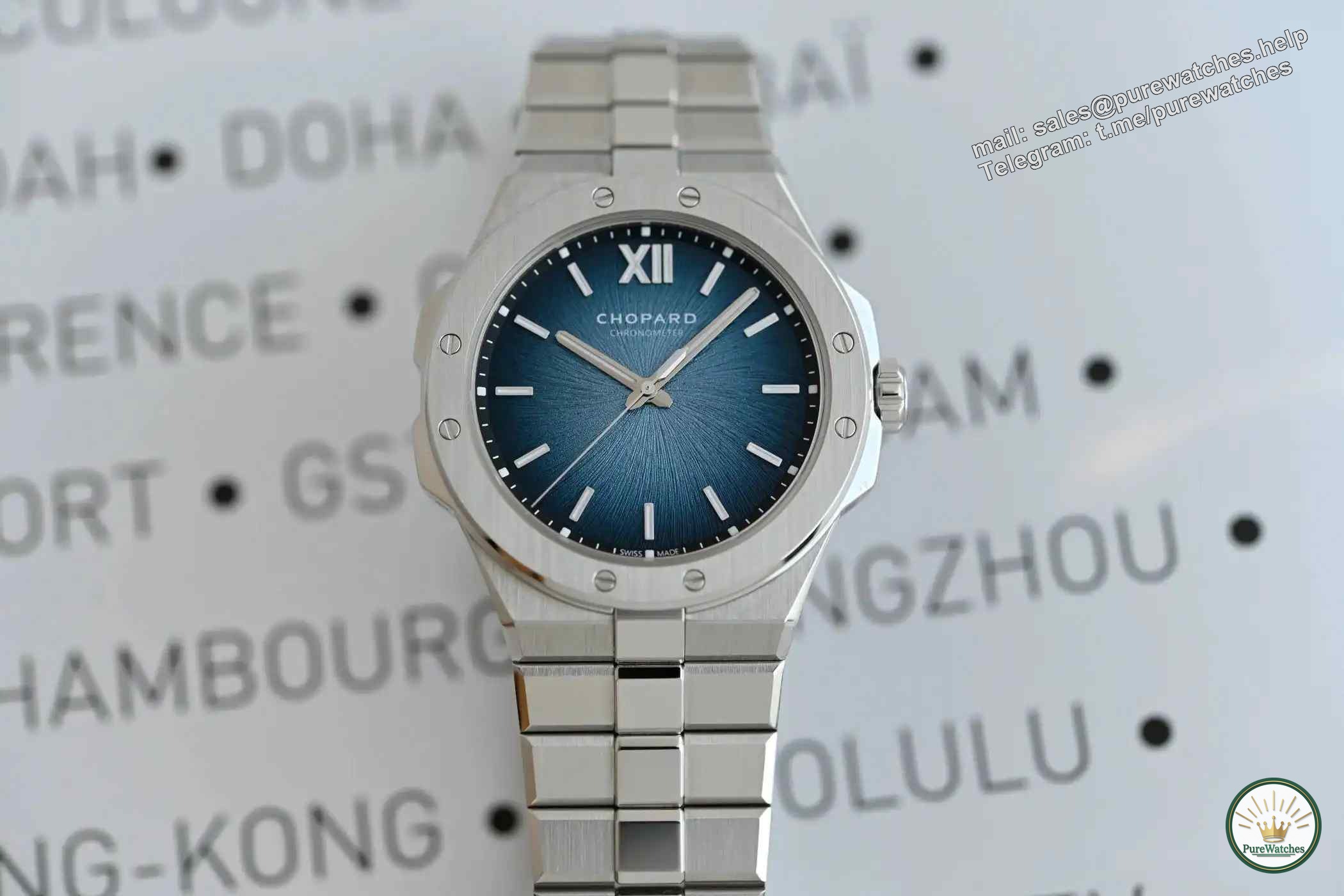 Glacier blue + platinum luxury! Chopard’s new Snow Mountain Wings watch has become a new favorite for collection!