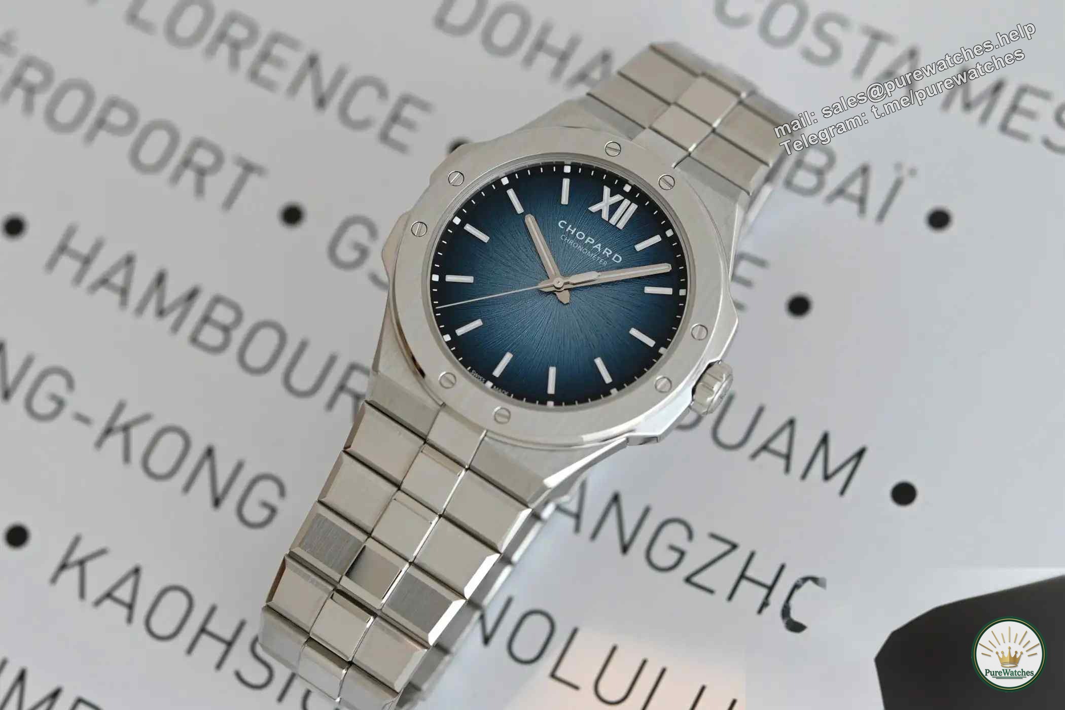 Glacier blue + platinum luxury! Chopard’s new Snow Mountain Wings watch has become a new favorite for collection!
