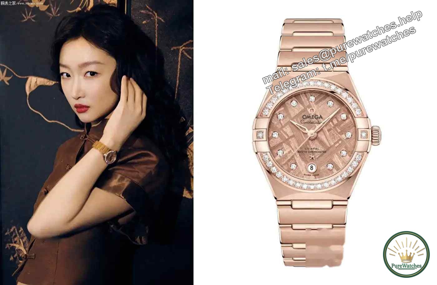 Same style as Zhou Dongyu! How does the Omega Constellation watch conquer the new Chinese style?