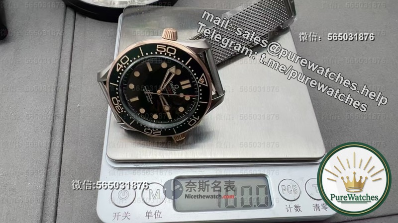 VS Factory 2025 Omega Seamaster 300 Bronze Gold Titanium Review: The ultimate choice for 007 Bond?