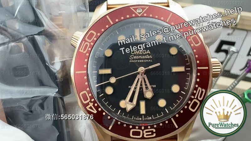 [2025 King’s New Product] VS Factory Bronze Gold Seahorse 300 arrives! The burgundy red bezel is breathtakingly beautiful!