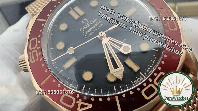 [2025 King’s New Product] VS Factory Bronze Gold Seahorse 300 arrives! The burgundy red bezel is breathtakingly beautiful!