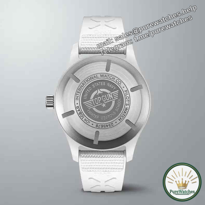 IWC white ceramic TOP GUN is launched! 5-day chain movement + 100 meters waterproof, double the appearance and performance!