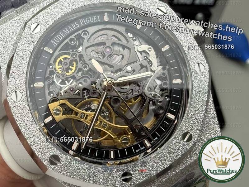 THB Factory Audemars Piguet Frost Gold 15407 V2 version real shot, flashing so brightly that I can’t open my eyes!