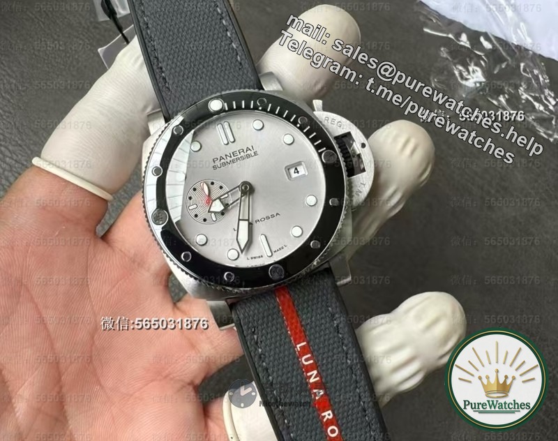 The hottest item in 2025! VS factory Panerai 1681 real shot! The red and gray color scheme of Luna Rossa is so explosive!