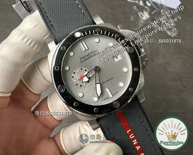 The hottest item in 2025! VS factory Panerai 1681 real shot! The red and gray color scheme of Luna Rossa is so explosive!