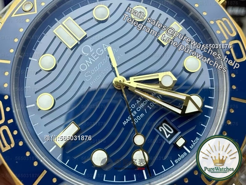 The gold and blue color scheme is so eye-catching! Actual test of VS factory gold Haima 300 blue disk. How many years can this gold coating be worn?
