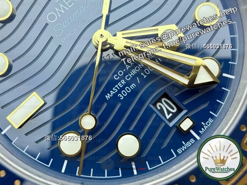 The gold and blue color scheme is so eye-catching! Actual test of VS factory gold Haima 300 blue disk. How many years can this gold coating be worn?
