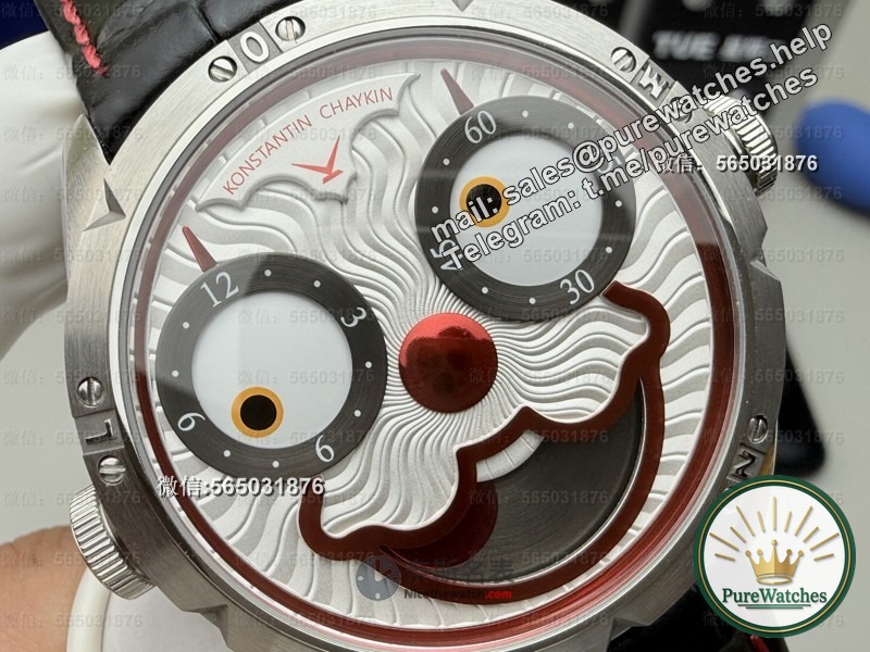The moon phase function is perfectly restored! V9 factory Russian clown watch actually tested, the workmanship is as fine as the original!