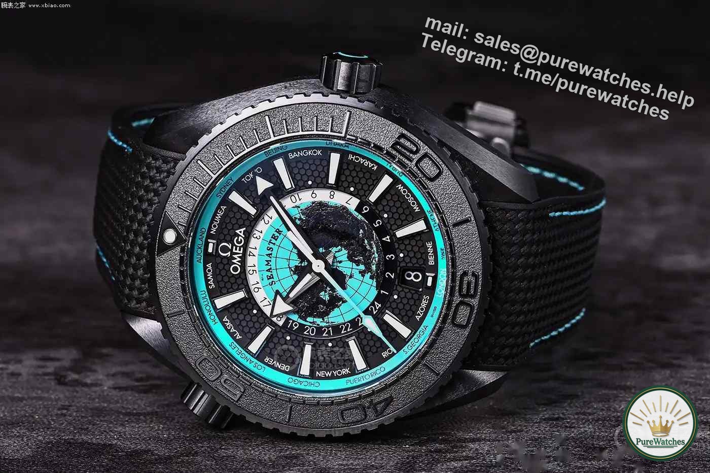 Buy a watch or buy art? Omega 2025 Turquoise World Time, the laser engraving process is comparable to a miniature globe!