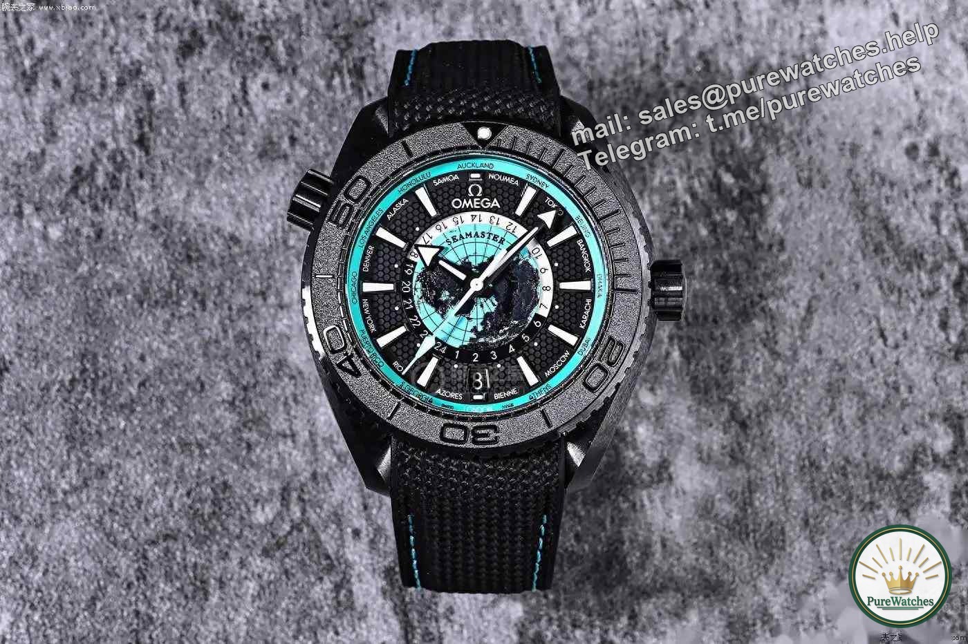 Buy a watch or buy art? Omega 2025 Turquoise World Time, the laser engraving process is comparable to a miniature globe!