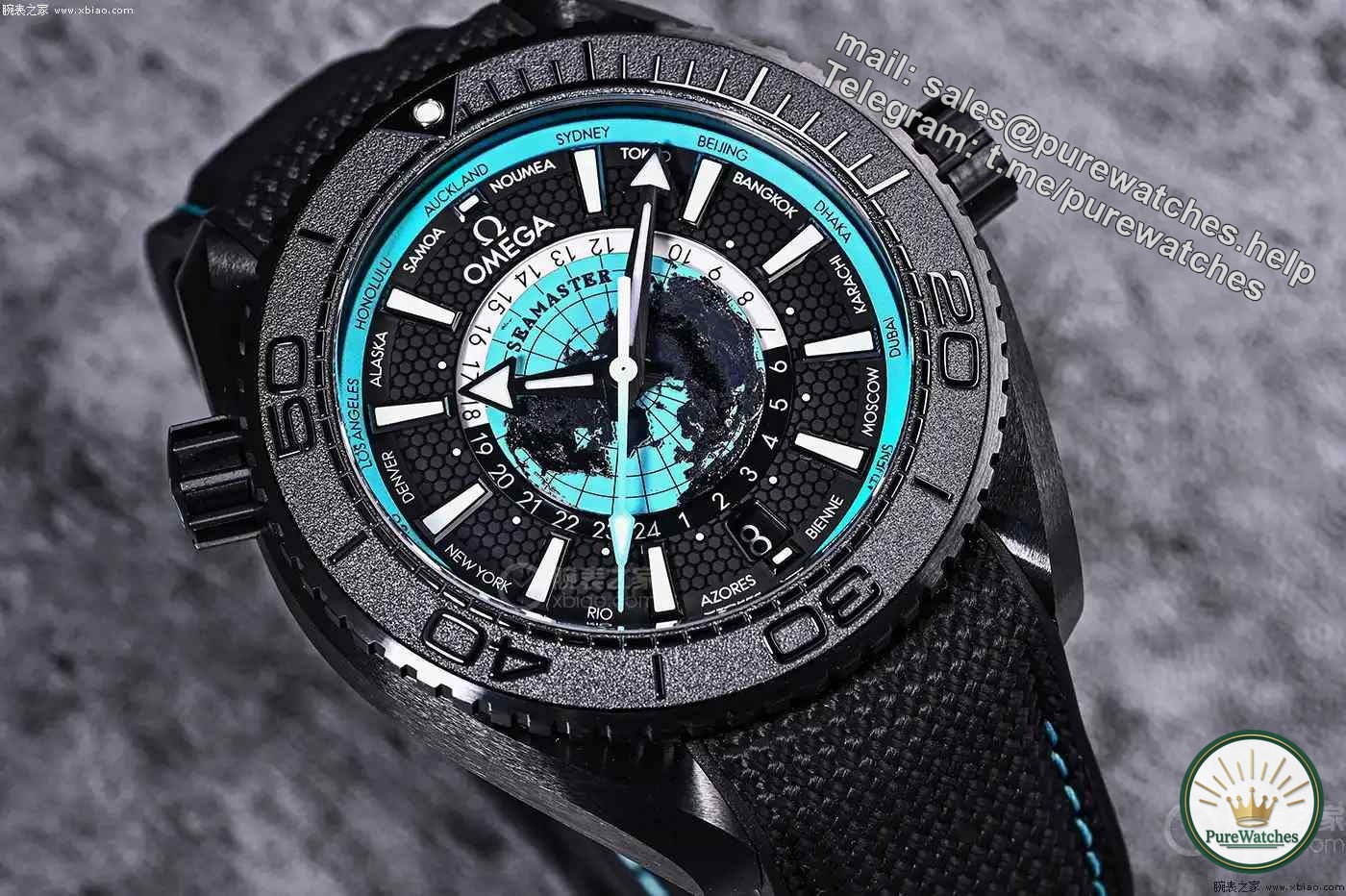 Buy a watch or buy art? Omega 2025 Turquoise World Time, the laser engraving process is comparable to a miniature globe!
