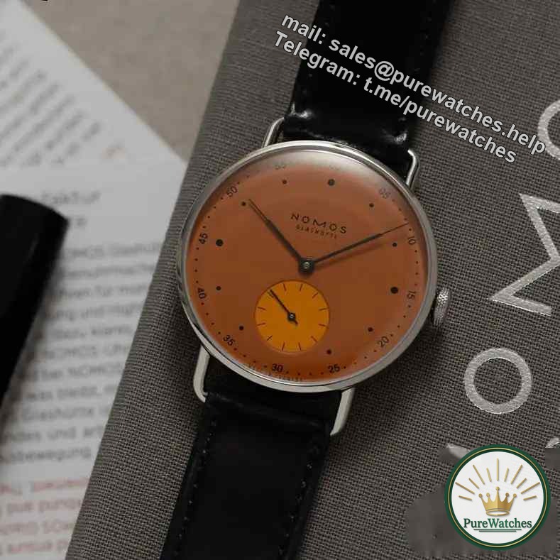 Nomos’ latest limited edition! Metro Neomatik watch with double orange color is launched for the first time, and the two-color dial is so beautiful