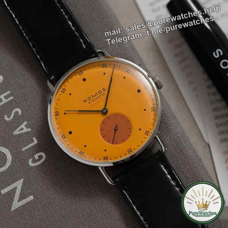 Nomos’ latest limited edition! Metro Neomatik watch with double orange color is launched for the first time, and the two-color dial is so beautiful