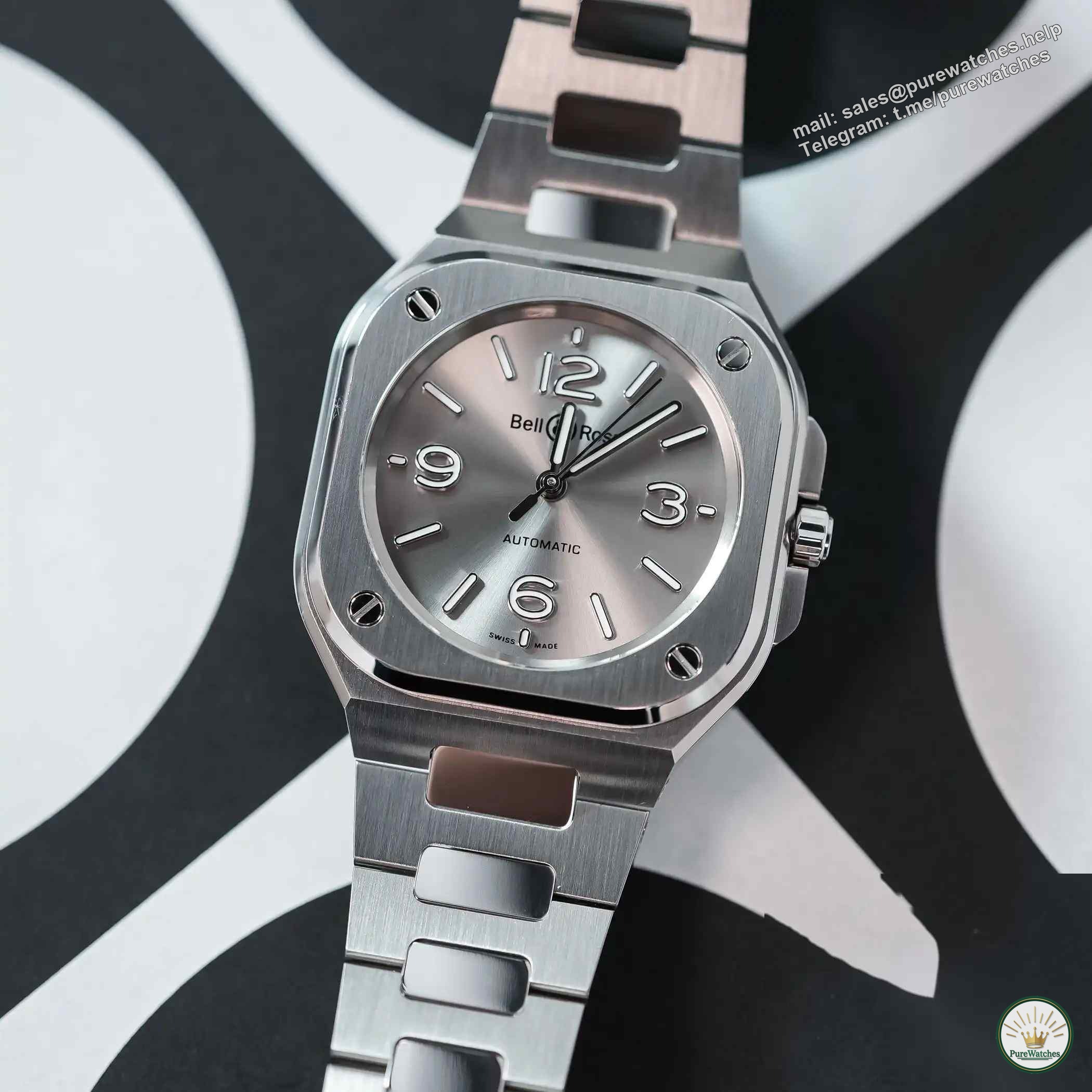 Say goodbye to big dials! In-depth review of BR-05 36mm ice blue disk, unisex design suitable for both men and women