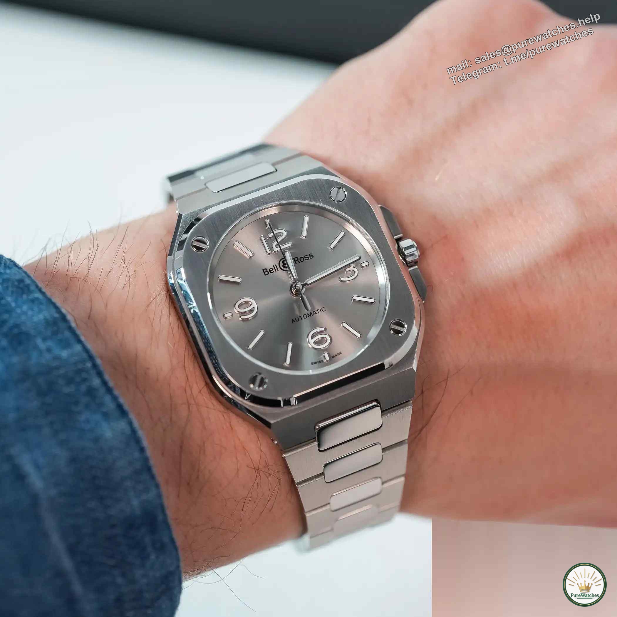 Say goodbye to big dials! In-depth review of BR-05 36mm ice blue disk, unisex design suitable for both men and women