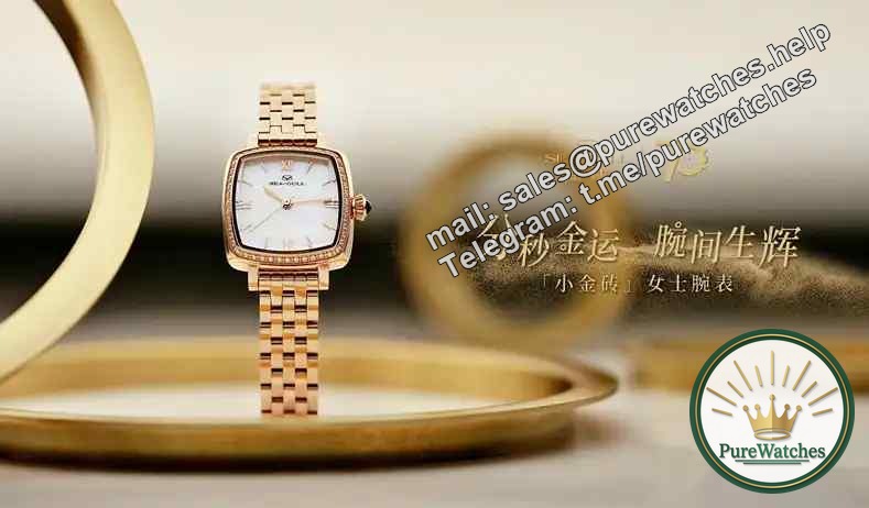 The light of domestic products in 2025! Seagull small gold brick women’s watch debuts, the Oriental gold brick design is amazing
