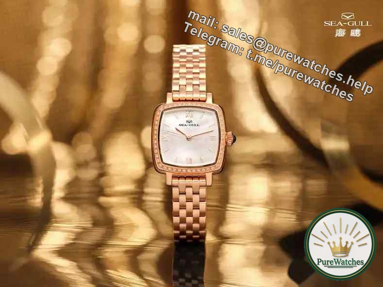 The light of domestic products in 2025! Seagull small gold brick women’s watch debuts, the Oriental gold brick design is amazing