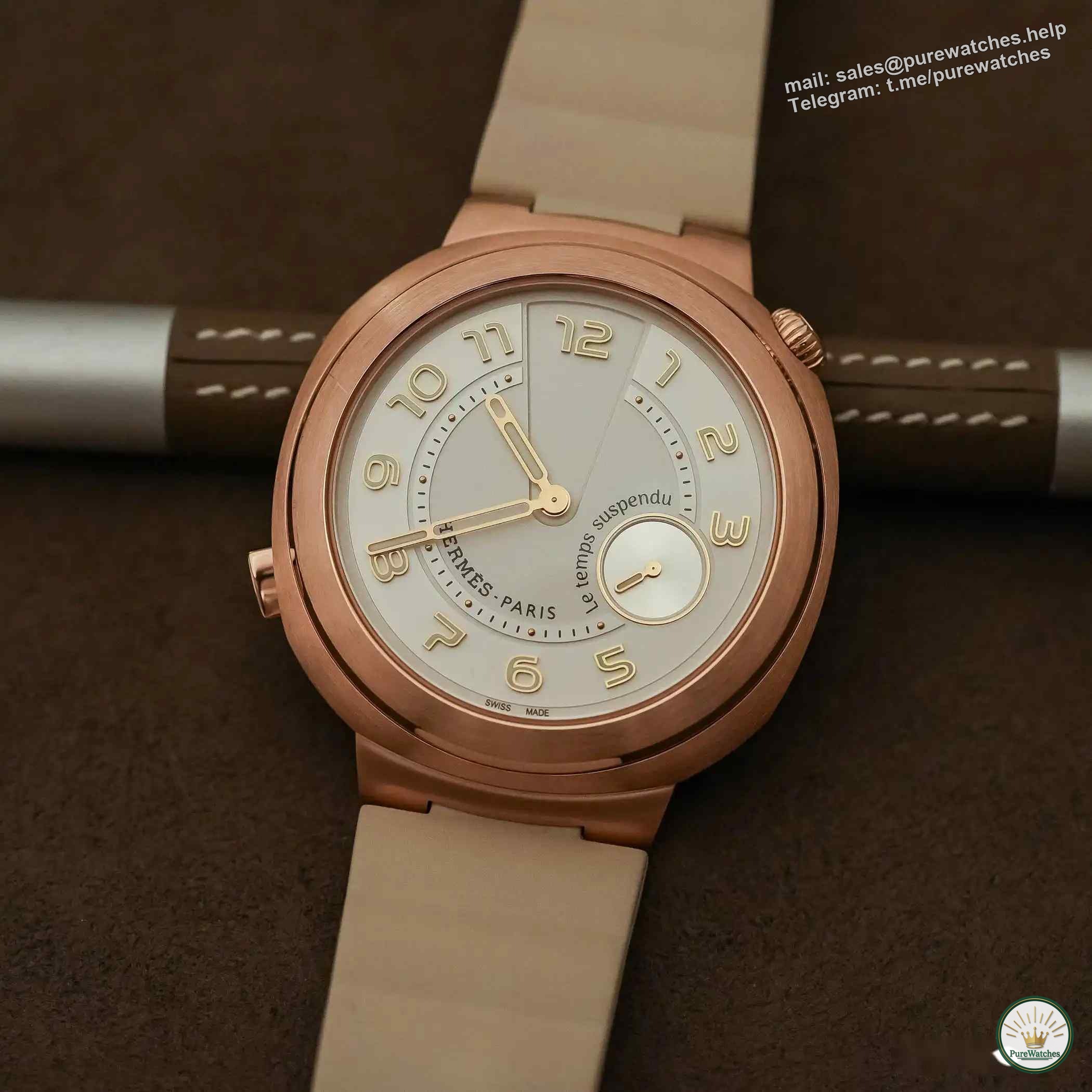 The new Hermès Cut watch! The time pause function is amazing!
