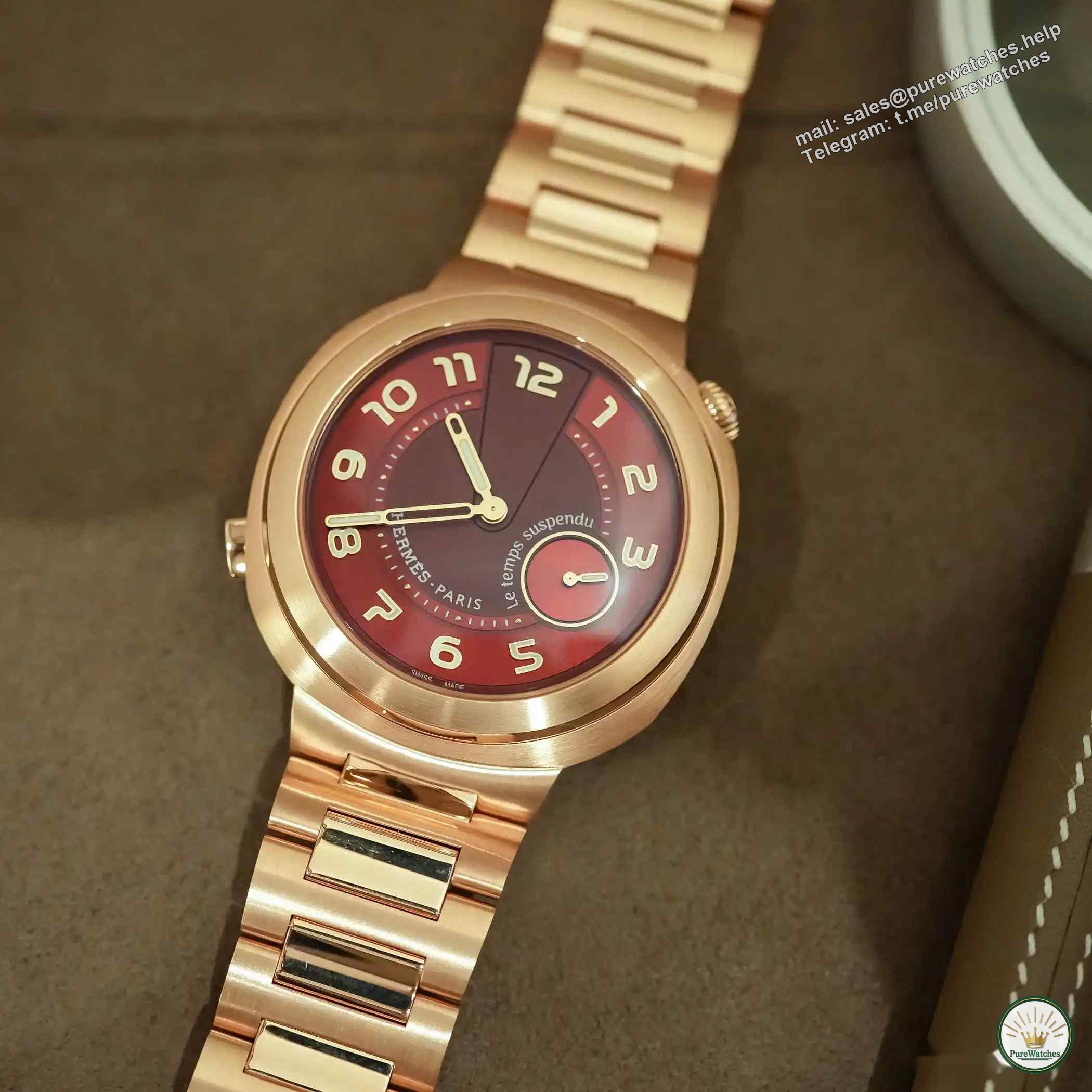 The new Hermès Cut watch! The time pause function is amazing!