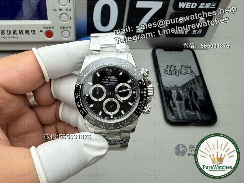 Clean Factory Black Pottery Daytona in-depth review! 4130 movement + AR steel belt, the hands-on experience exceeds expectations!
