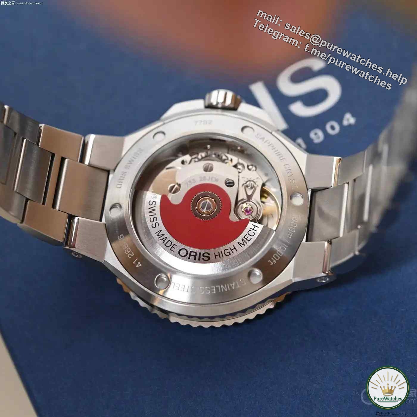 The gradient is gorgeous! Oris Aquis Berry Edition Couple Watch debuts