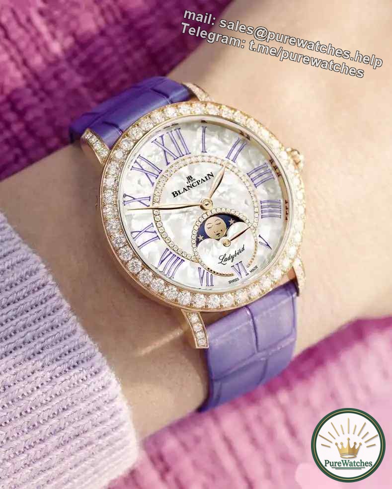 Heart-warming at first glance! The detailed analysis of the Blancpain ladies moon phase watch is so amazing