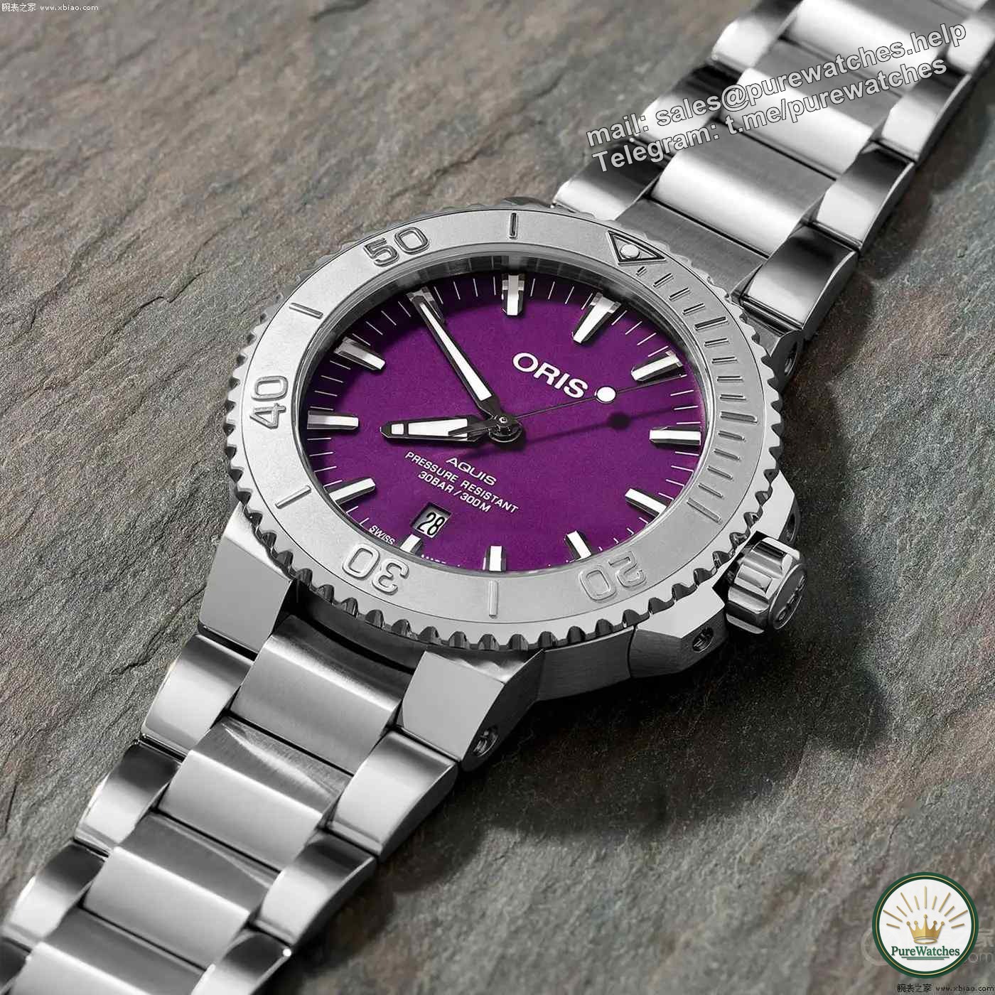 Oris Ben Bridge joint model is launched! The purple mother-of-pearl dial is so beautiful