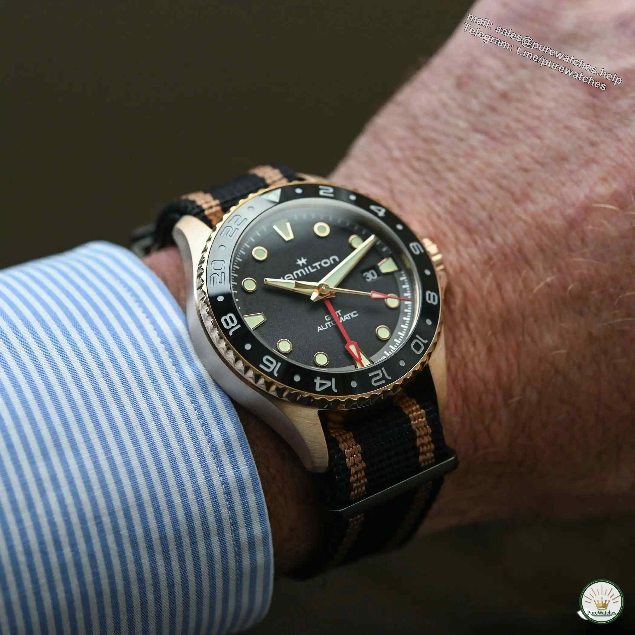 300 meters waterproof + True GMT! Hamilton’s new 2025 Khaki Navy diving watch has 80 hours of power!