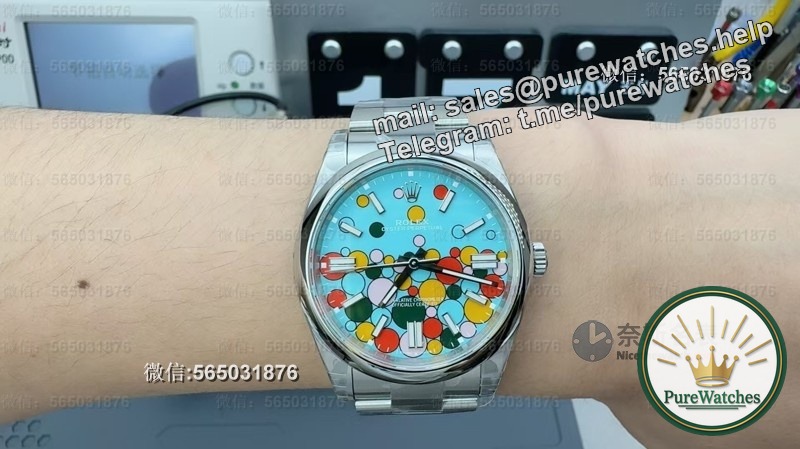 VS factory Rolex Perpetual Tiffany Bubble Disc measured, Dandong 3235 movement is as stable as an old dog!