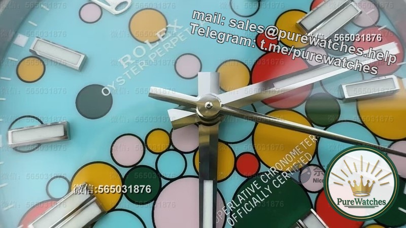 VS factory Rolex Perpetual Tiffany Bubble Disc measured, Dandong 3235 movement is as stable as an old dog!