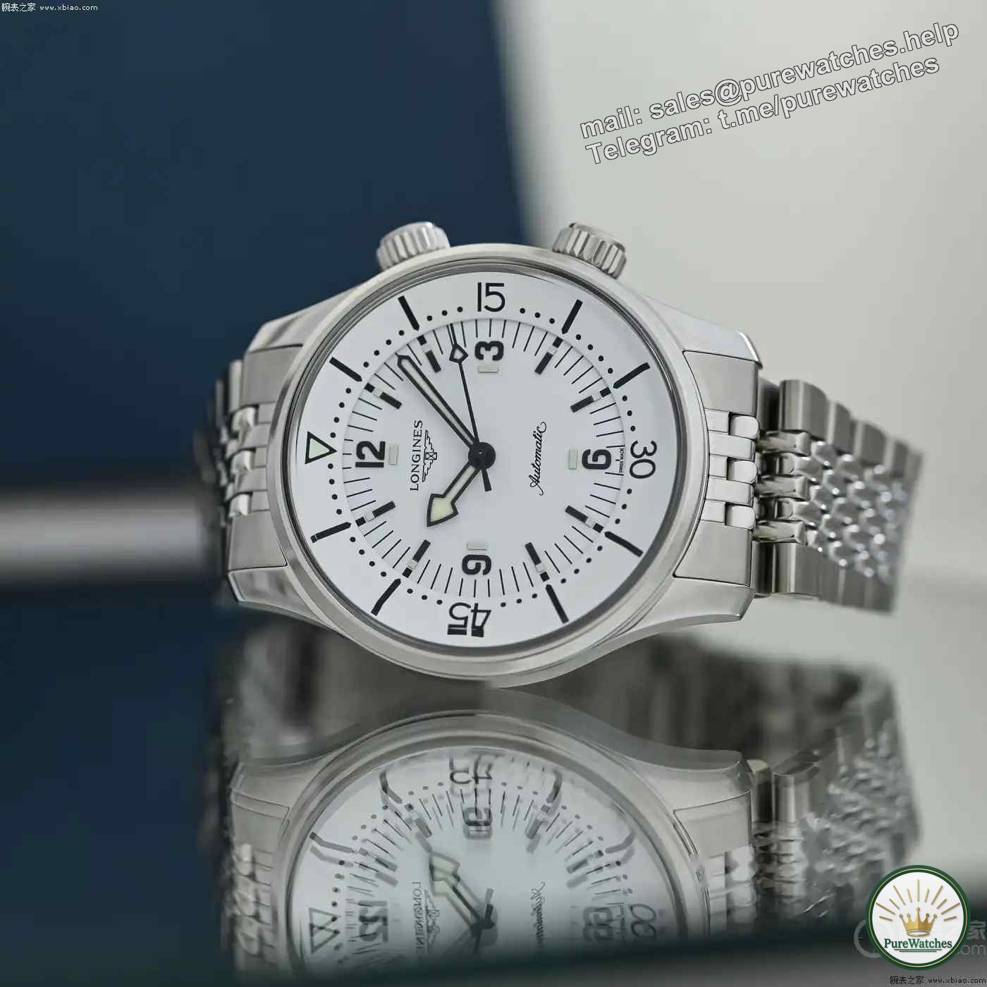 A must-see for vintage watch fans! The Longines Legend Diver white dial version is on the market, and the double crown design restores the 1959 classic!