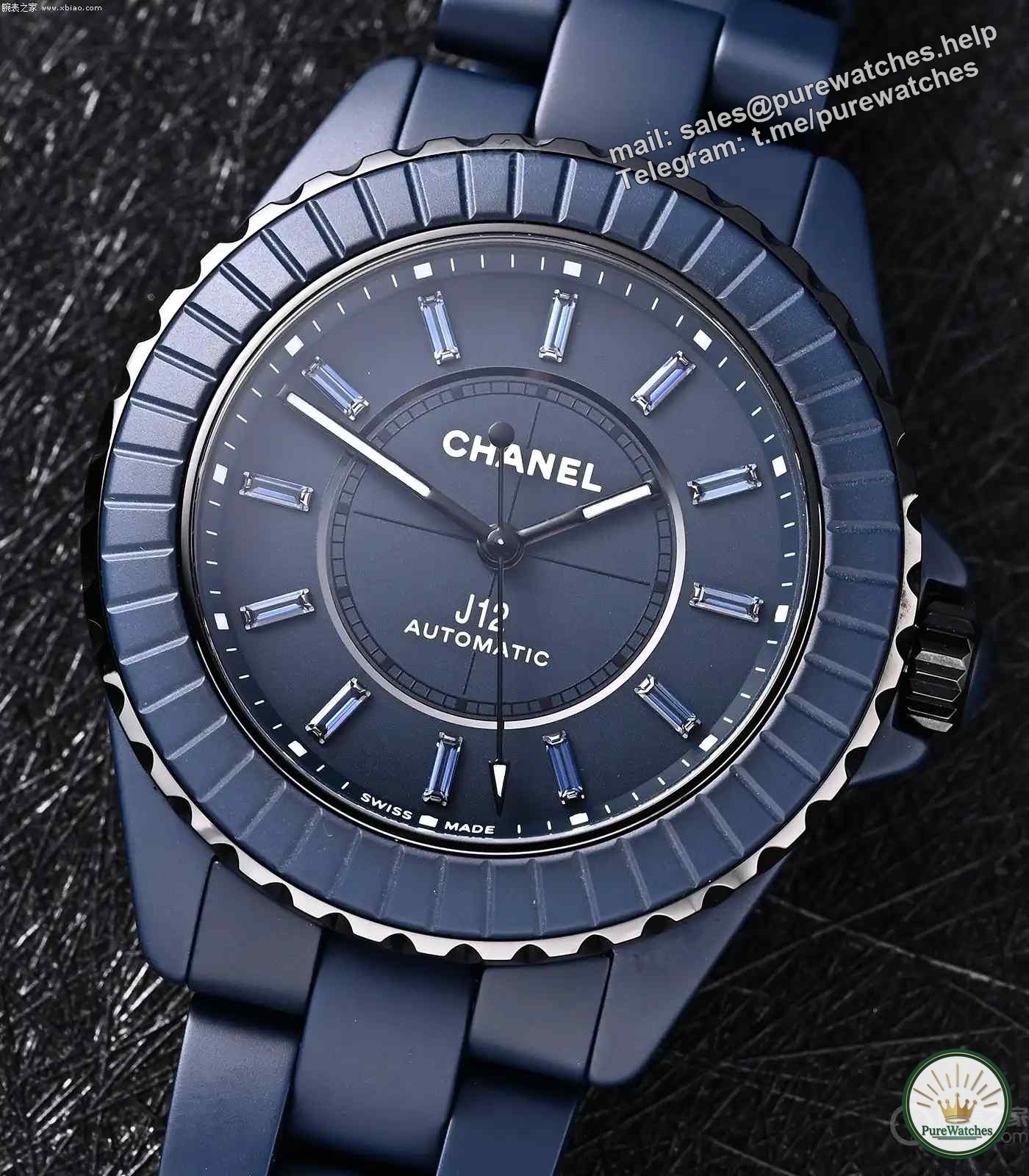 Jewelry quality watch! Actual measurement of Chanel J12 blue ceramic, what is the price of the 12 sapphire hour markers?