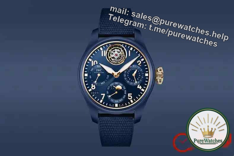 Only an error of 1 day in 577 years! IWC Little Prince Blue Ceramic Tourbillon Limited Edition Shockingly Released