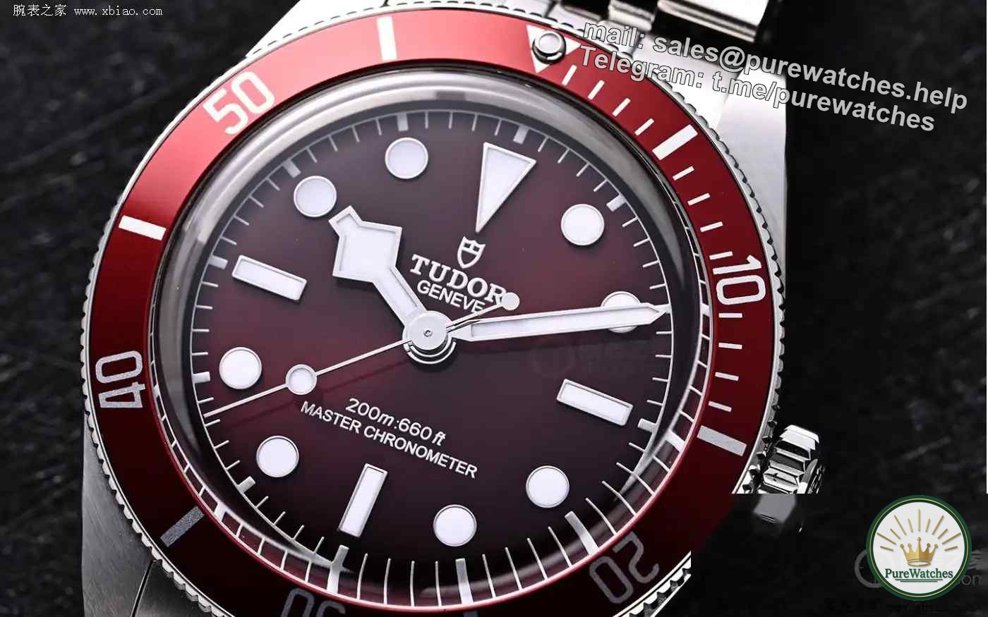 A new favorite for retro gamers! Tudor Black Bay 58 Burgundy Red: This cherry red color is irresistible