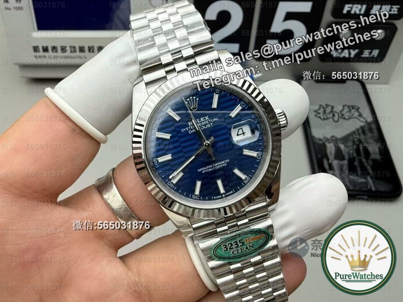 Clean Factory Rolex 41 Datejust Blue Dial In-Depth Review: Is the 3235 movement worth it?