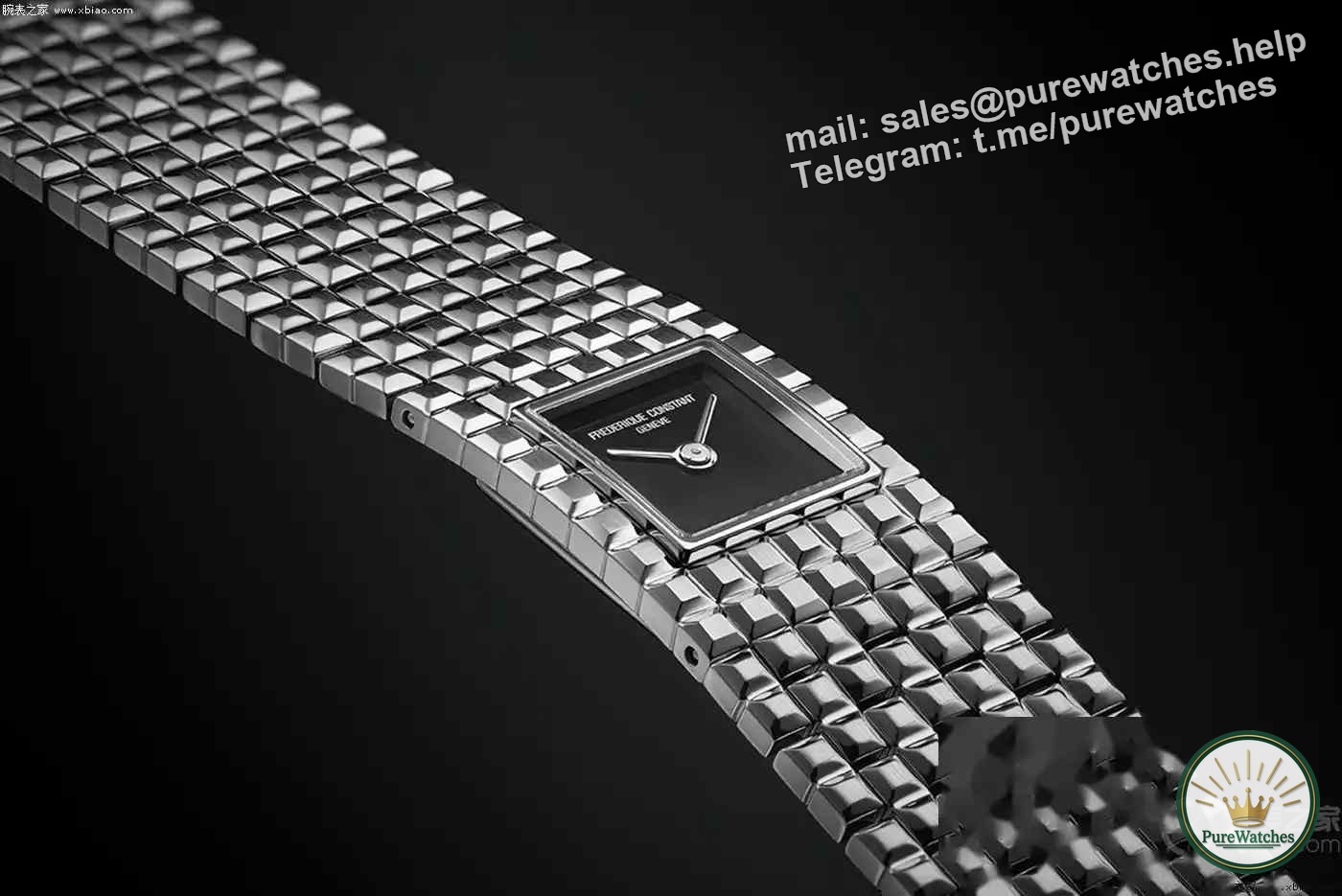 No need to replace the battery for 5 years! This square watch from Frederique Constant is so amazing, I want to collect each of the four colors!