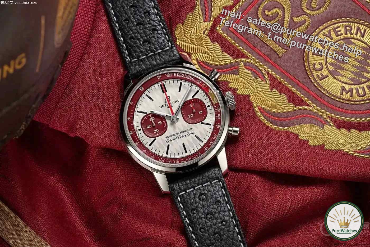 Bayern’s 125th anniversary of love! This Breitling chronograph will never look out of place when you wear it!