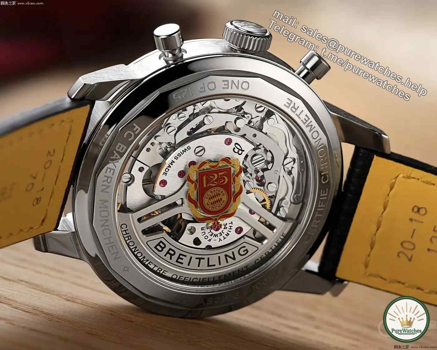 Bayern’s 125th anniversary of love! This Breitling chronograph will never look out of place when you wear it!