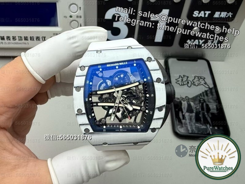 A replica artifact that subverts market perception! Detailed analysis of ZF RM061 white runway watch, more stunning than the original