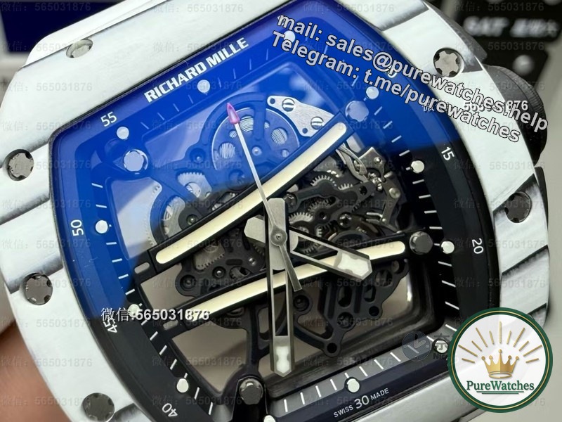 A replica artifact that subverts market perception! Detailed analysis of ZF RM061 white runway watch, more stunning than the original